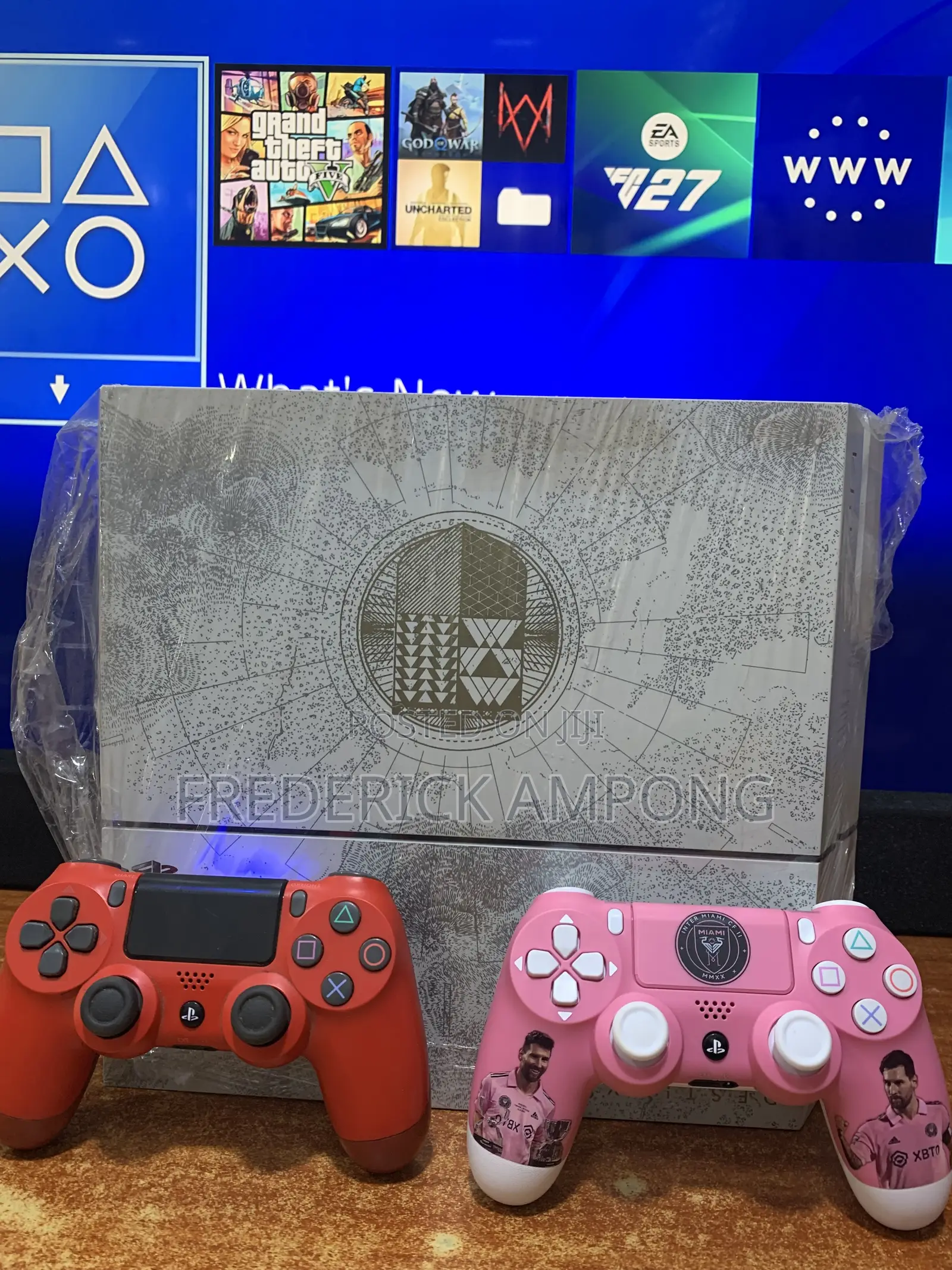 In Use Limited Edition Ps4 With Two Controllers and All Accessories