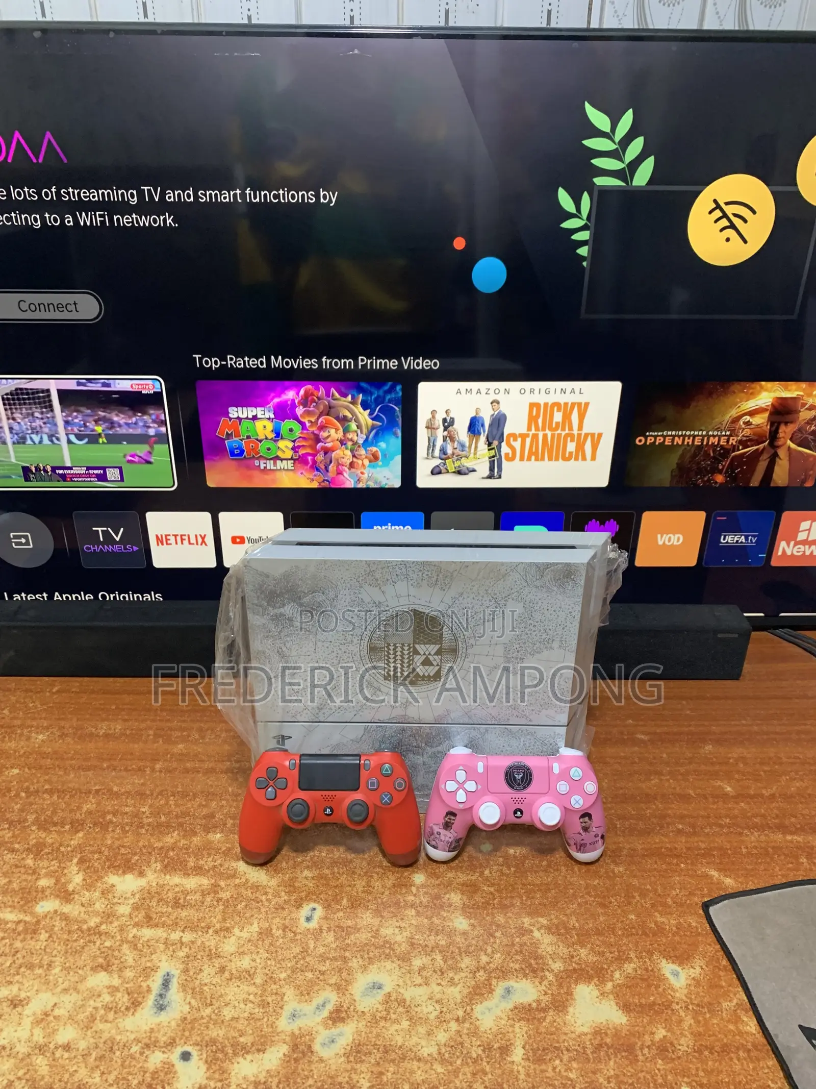 In Use Limited Edition Ps4 With Two Controllers and All Accessories