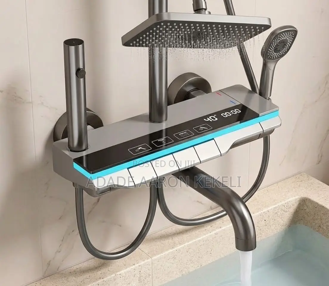 Heavy Digital Thermostatic 4-in-1 Piano Key Shower Set