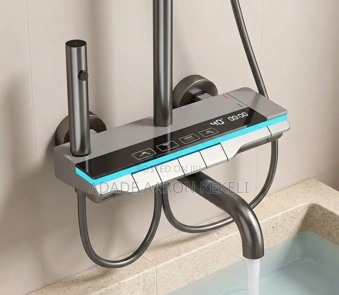Heavy Digital Thermostatic 4-in-1 Piano Key Shower Set