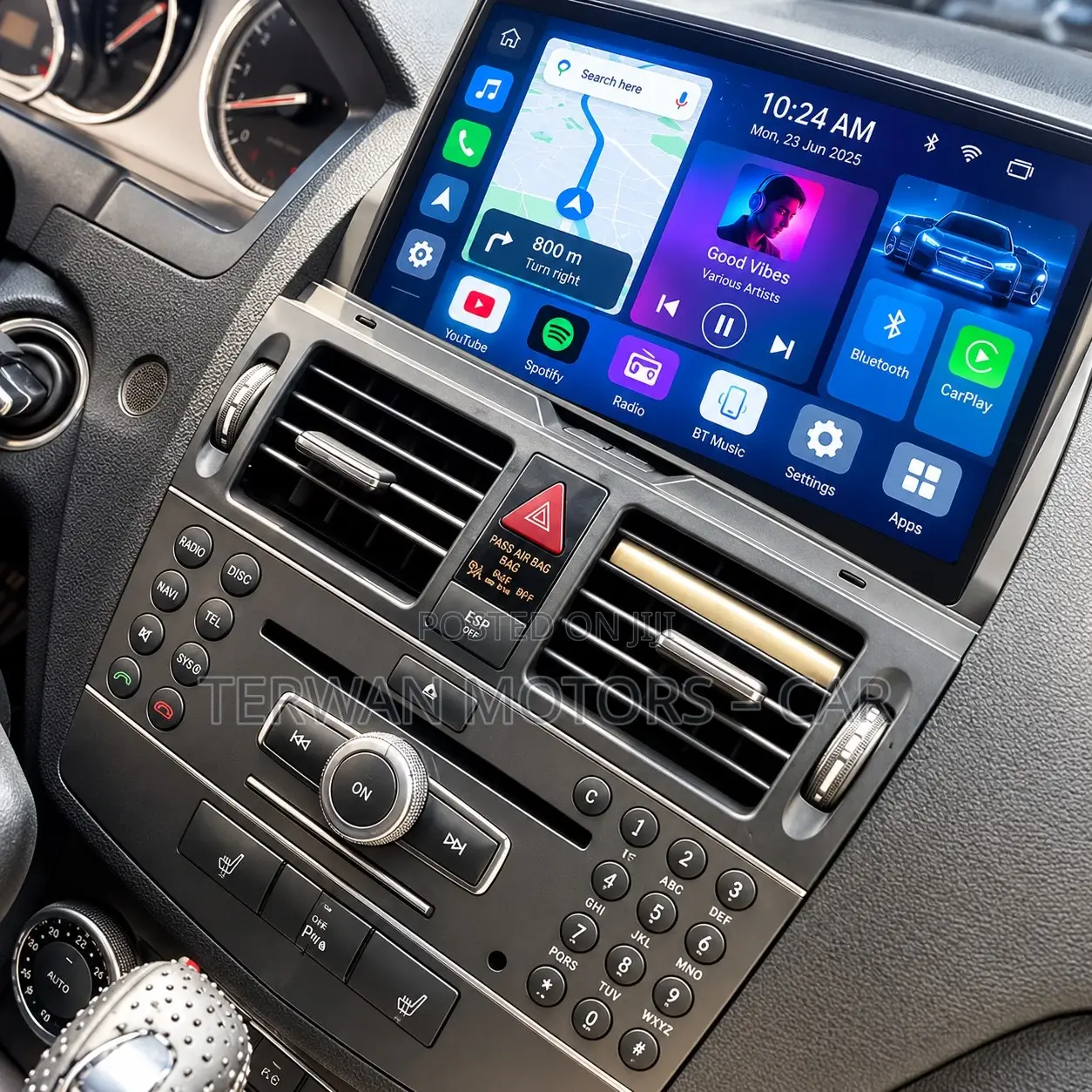 New Car Android Screen for Mercedes Benz C250 / C300 2007 to 2011