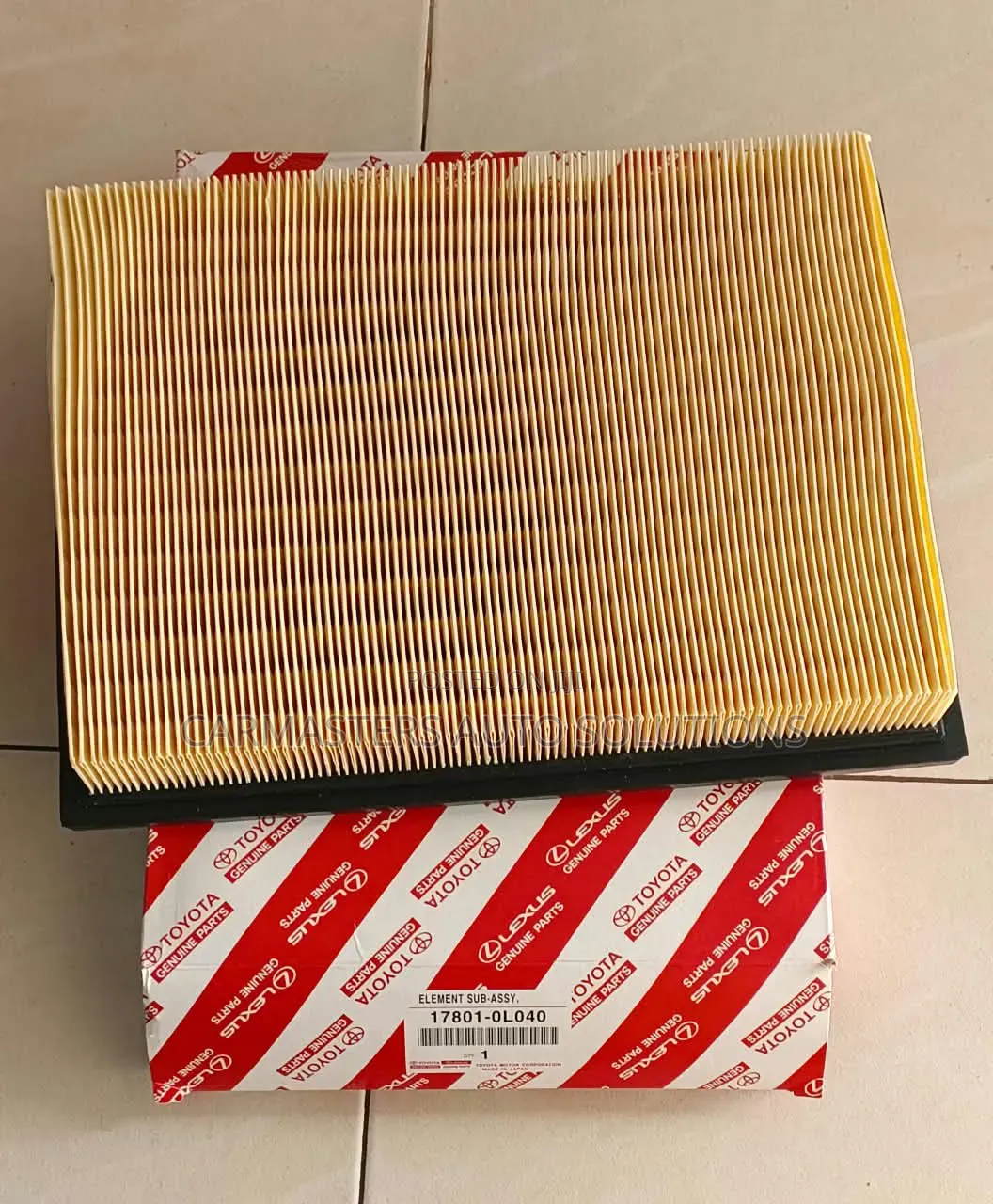 Toyota Hilux Revo Fortuner Air Filter 17801-0l040 – 2.4 2.8 2.7 4.0