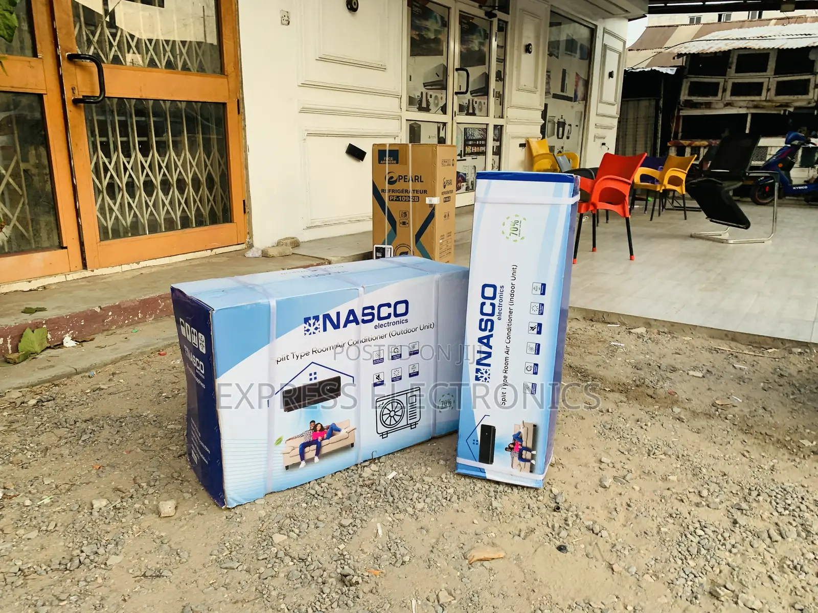 Available Now Nasco 1.5hp R410 Split Air Con | Black [NAS-J12-V1B]
