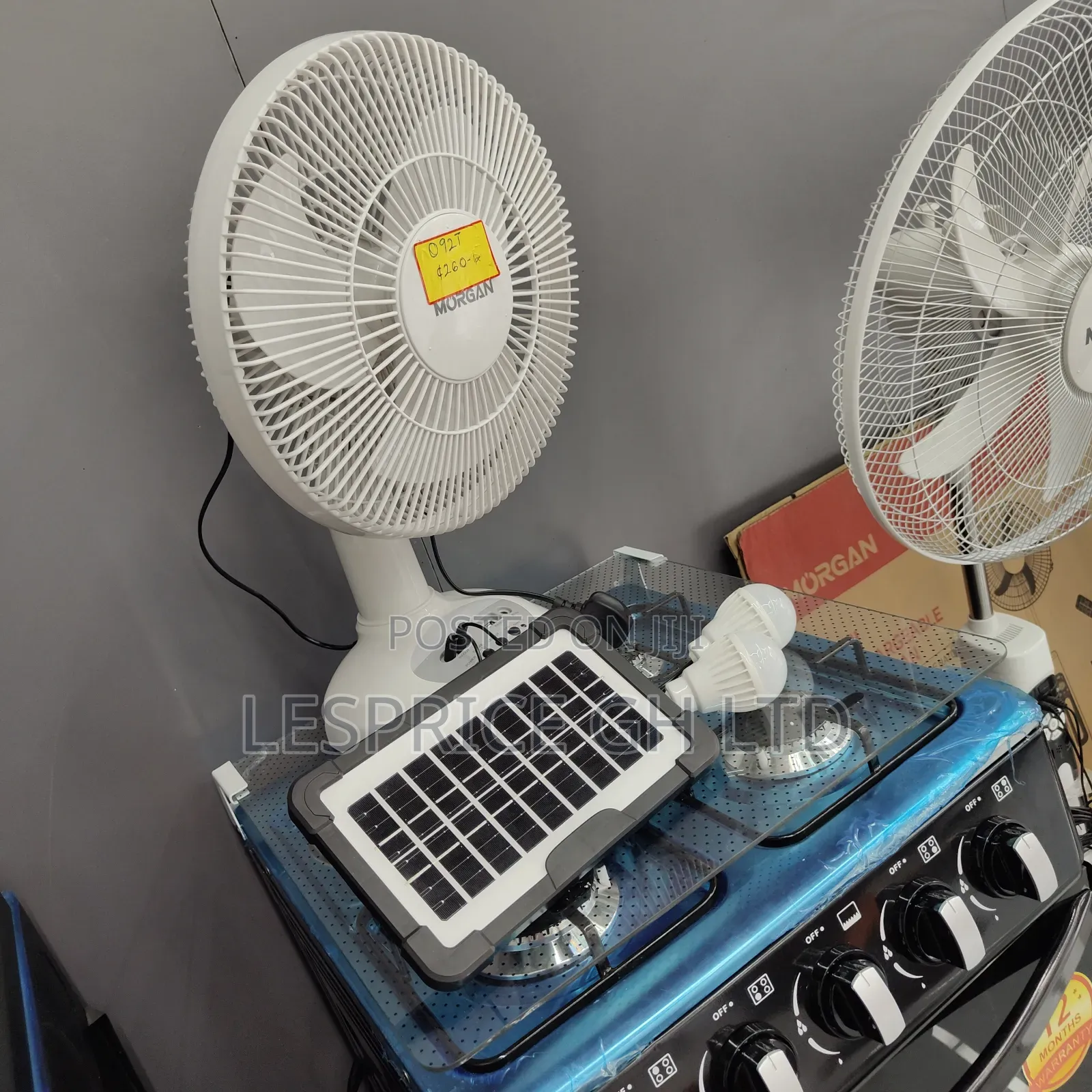 Superior Quality Table Top Morgan Rechargeable Stand Fan