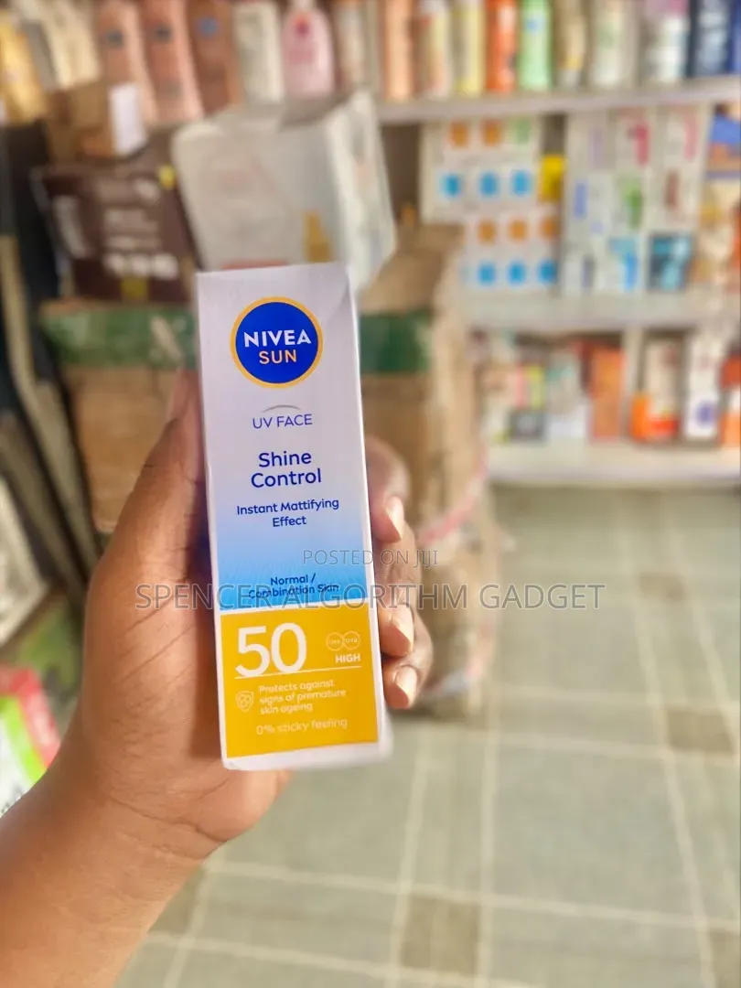 Nivea Uv Face Shine Control Spf50/Uv Super Water Gel/Sun Lotion Spf50+
