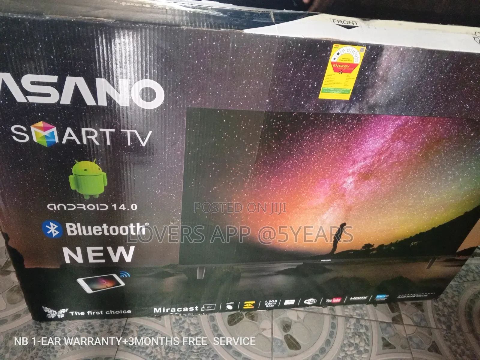 Smart Entertainment 50"Television Asano Television.