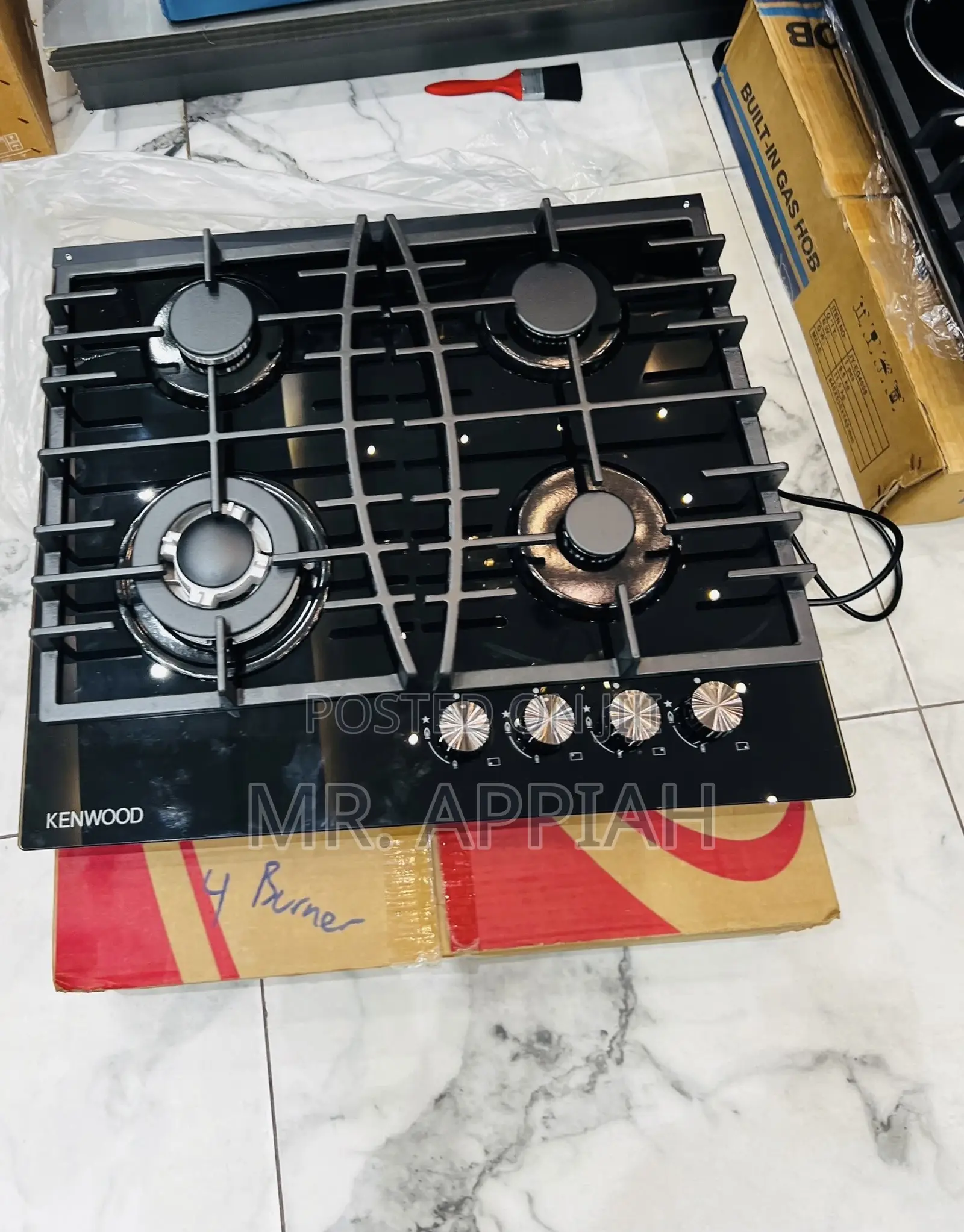 Premium Affordable Kenwood 60cm 4 Gas Hob(Black)