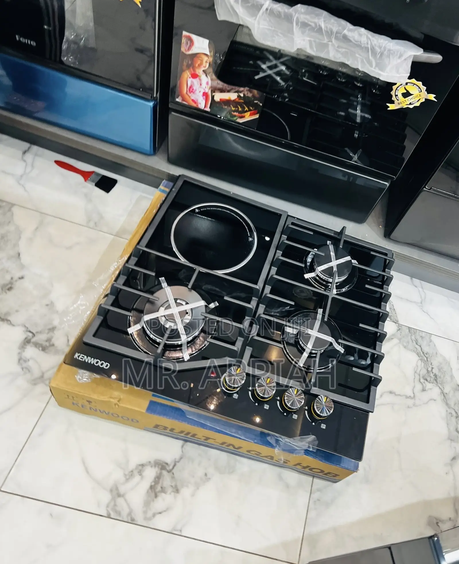 Purchase Adorable Kenwood 60cm Tempered Glass 3 Gas + 1 Electric Hob 