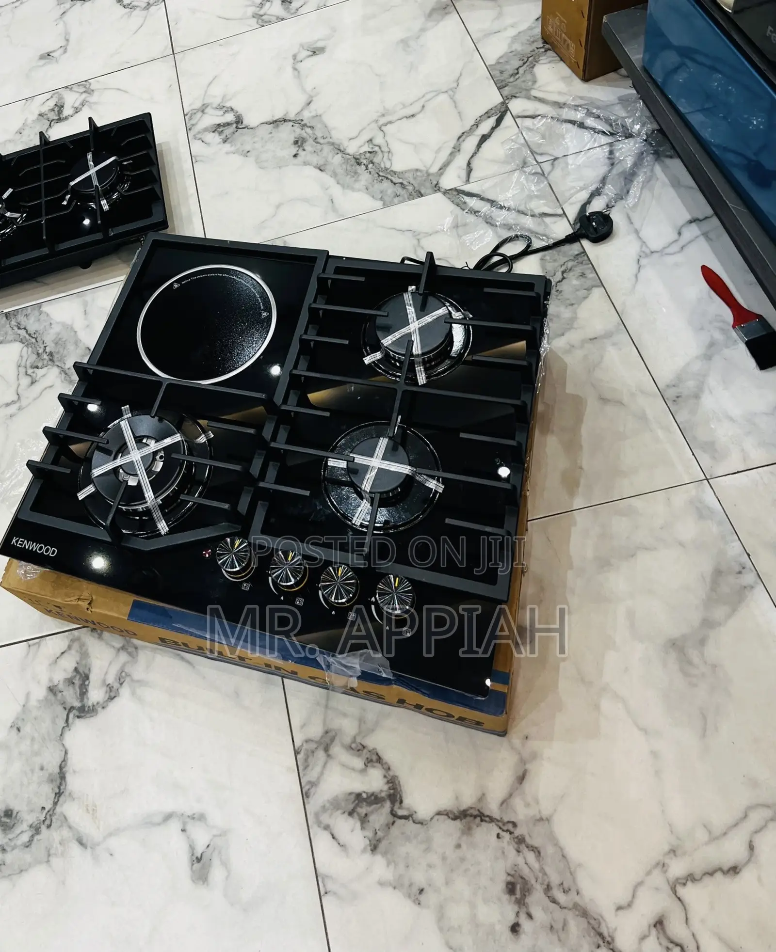 Super Affordable Kenwood 60cm Built in 3 Gas + 1 Electric Hob(Black).
