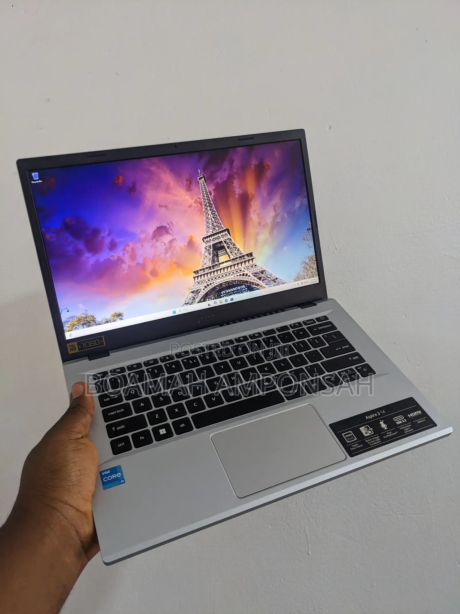 Laptop Acer Aspire 3 8GB Intel Core i3 SSD 128GB