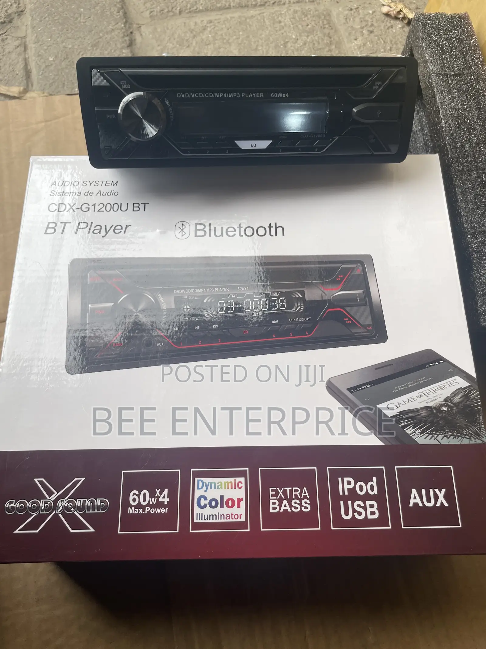 Brand New CDX-G1200U BT Car Audio System- Bluetooth Player