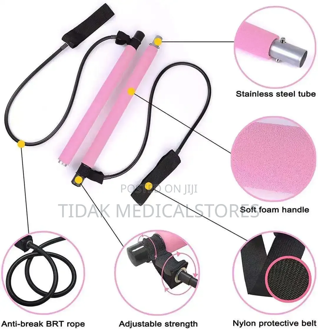 Pilate Bar/Stick/ Yoga Stick With Resistant Band