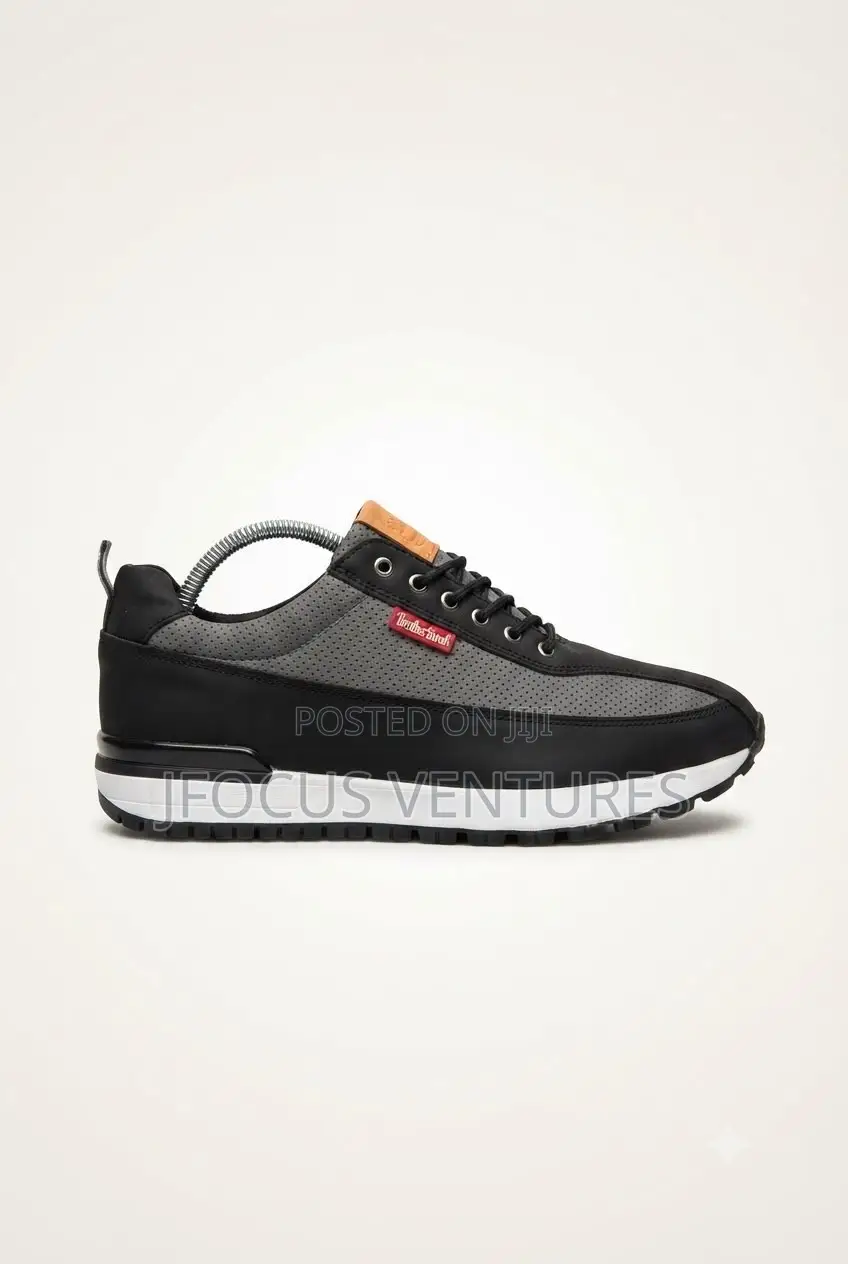 Timberland Leather Shoe Black/Gray