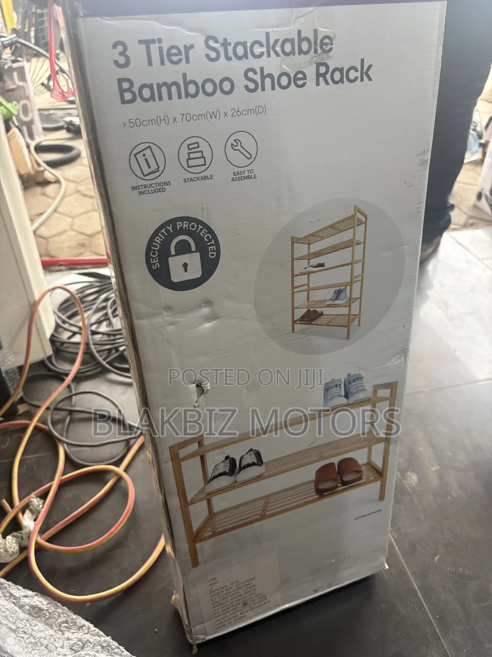 Anko 3 Tier Stackable Bamboo Shoe Rack