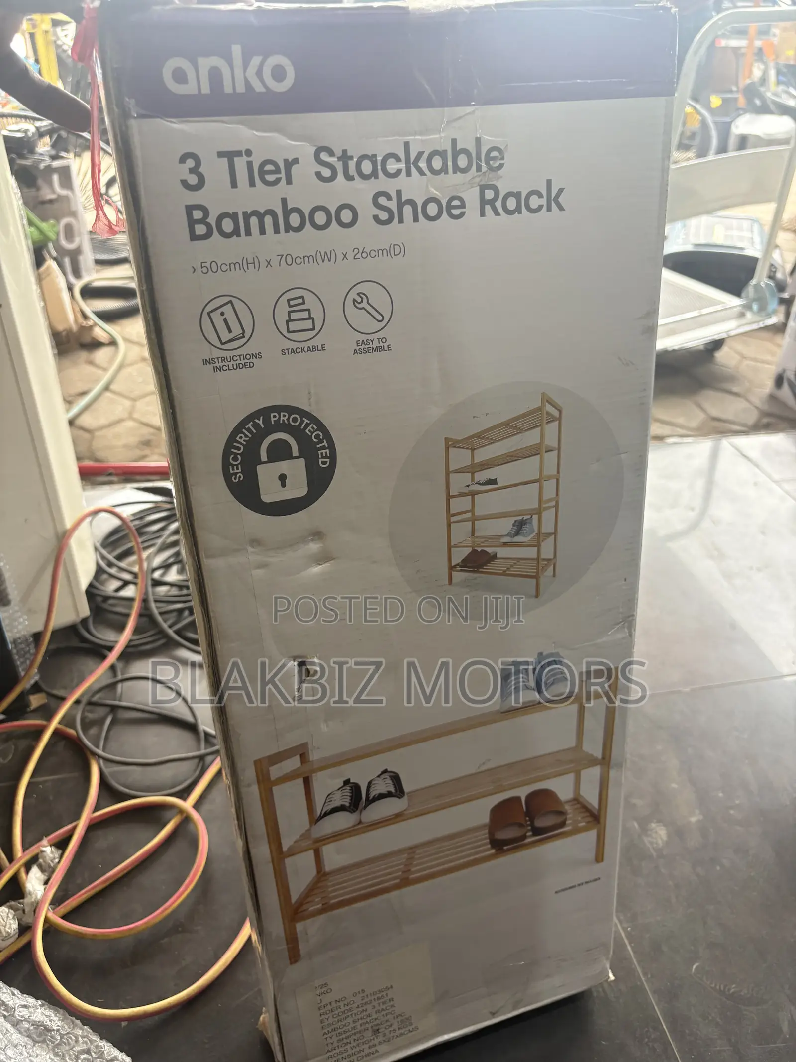 Anko 3 Tier Stackable Bamboo Shoe Rack