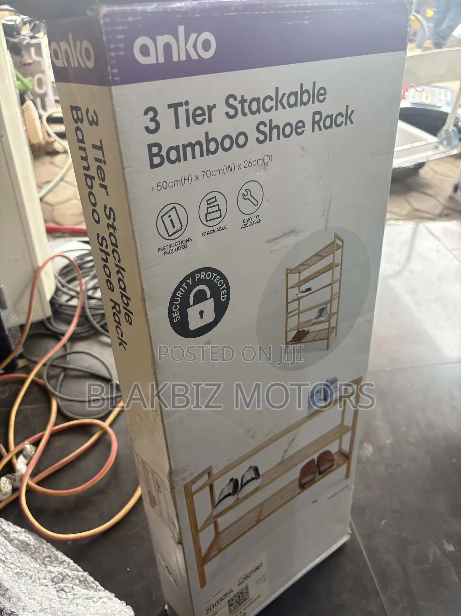 Anko 3 Tier Stackable Bamboo Shoe Rack