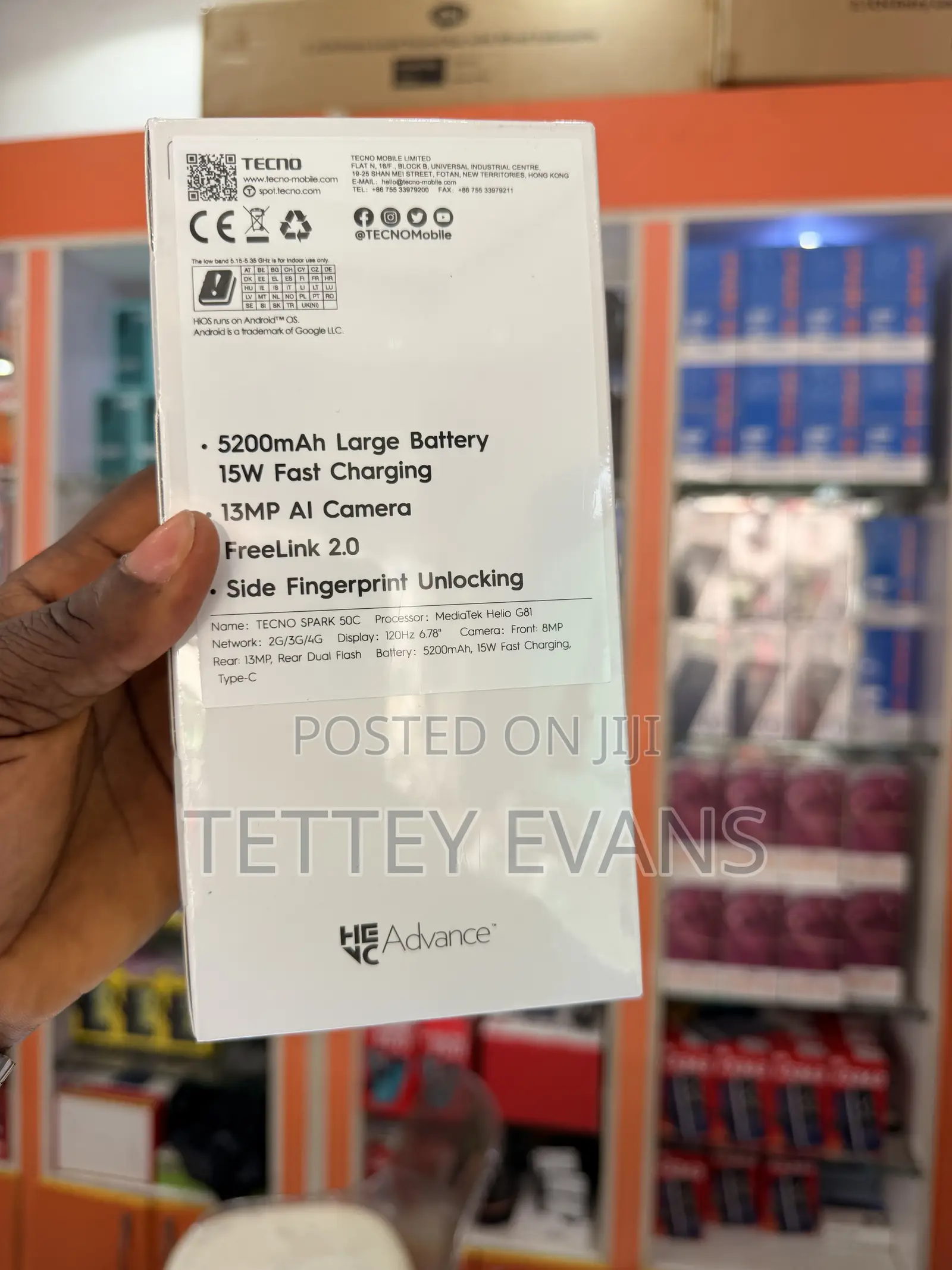 New Tecno Spark 50 128 GB Gray