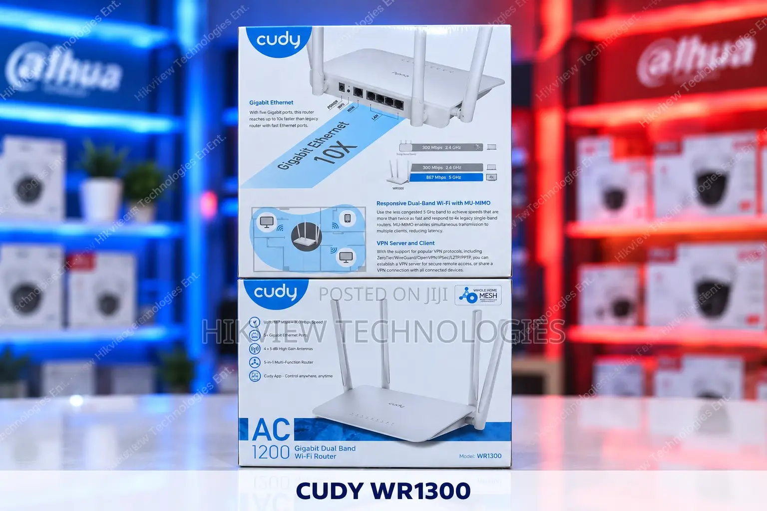 CUDY WR1300 AC1200 Gigabit Mesh Wi-Fi Router