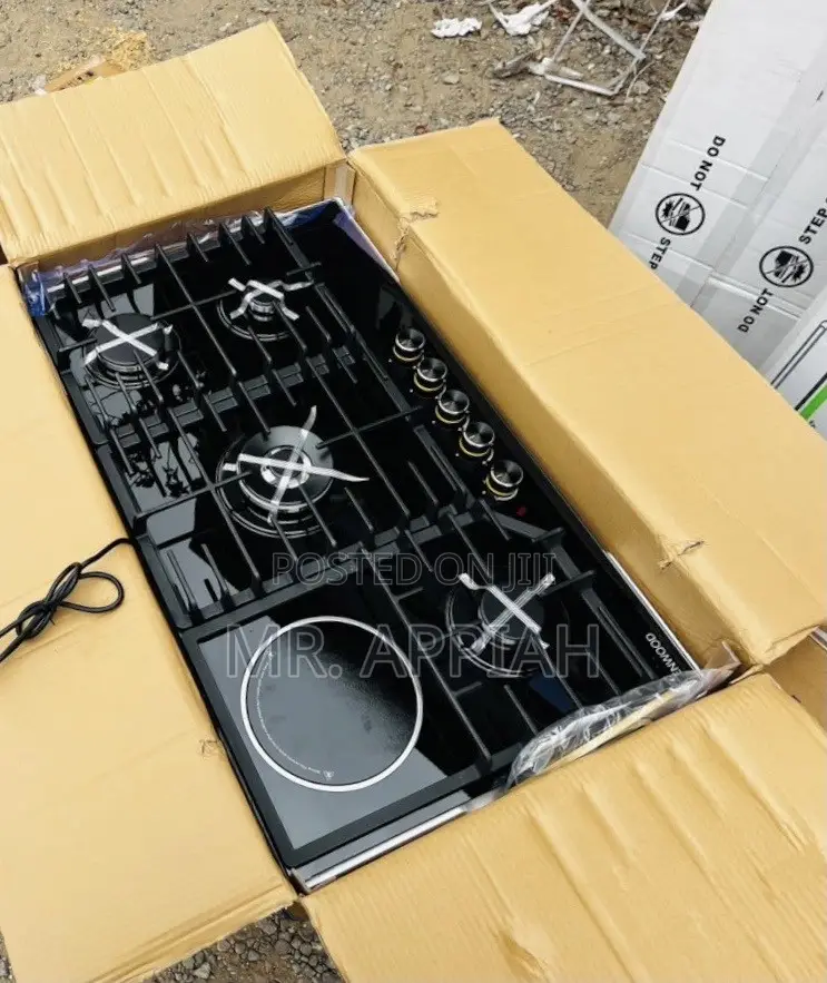 Choose Premium Kenwood 90cm 4 Gas + 1 Electric Hob(Black)
