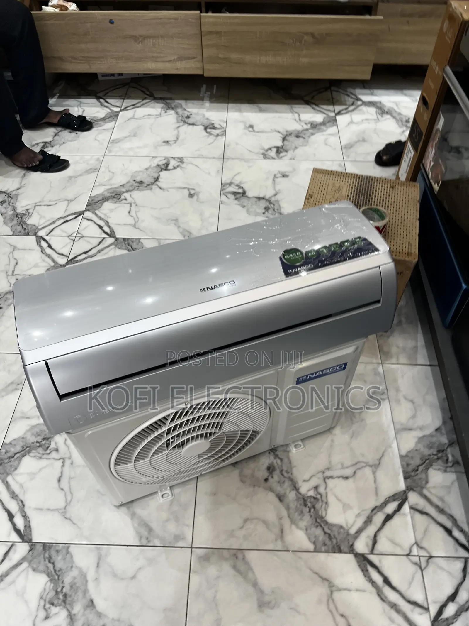 Anti-Rust Nasco 1.5hp Silver Finish R410 Air Conditioner