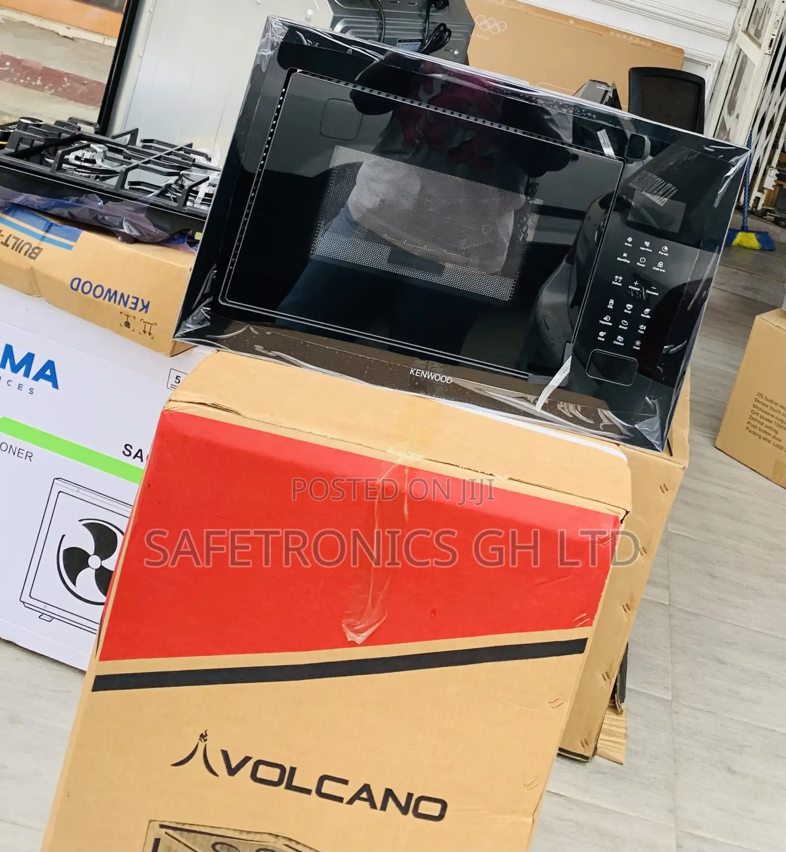 Super Fast •• Black Inbuilt 60cm Kenwood Electric Microwave