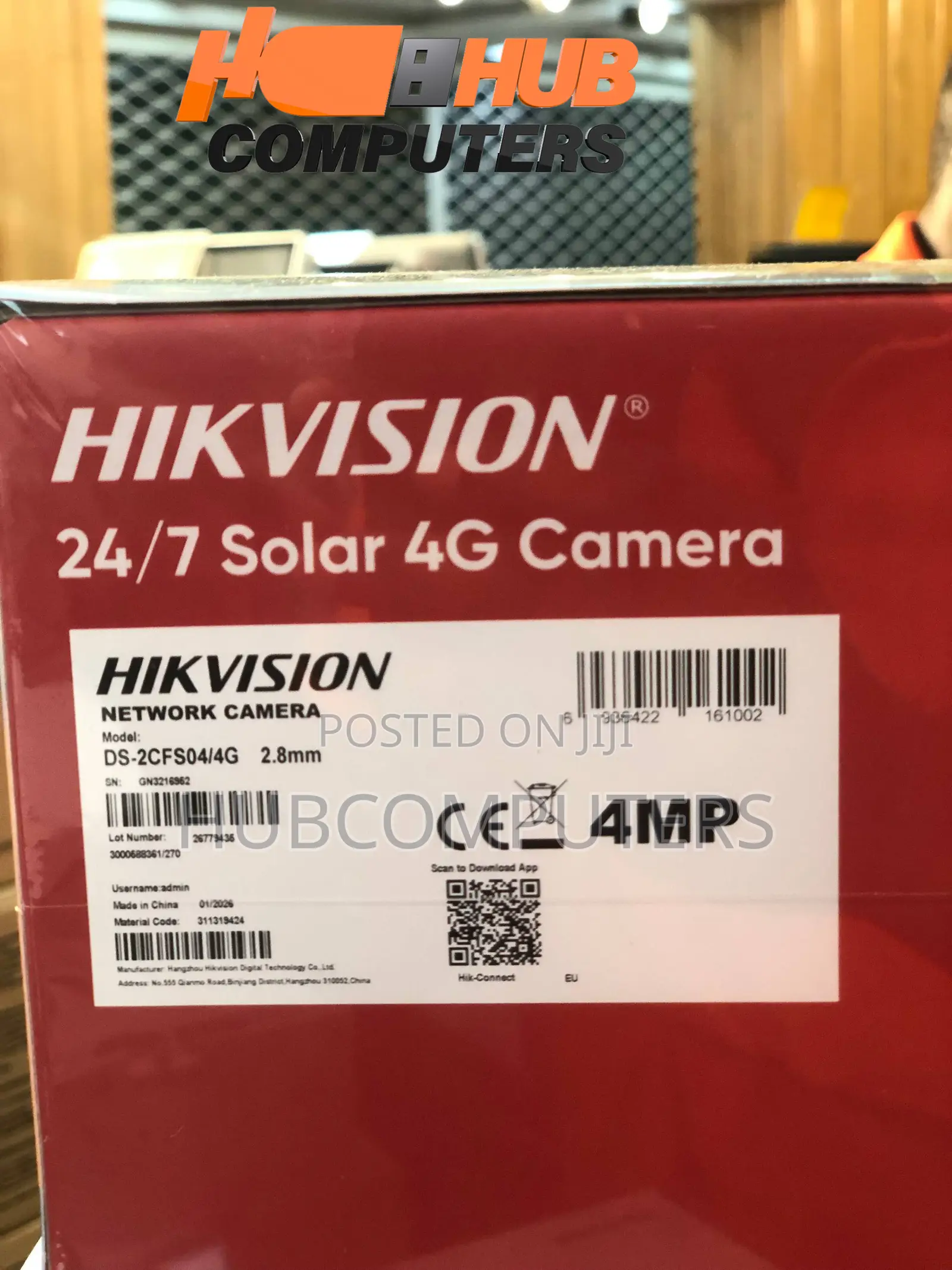 Hikvision DS-2CFS04/4G Solar Network Camera