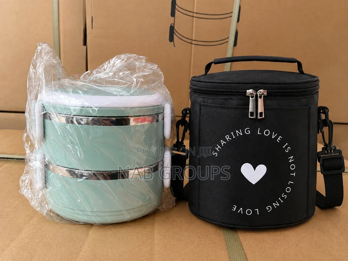 2 Tier Lunch Box With Insulated Carry Bag