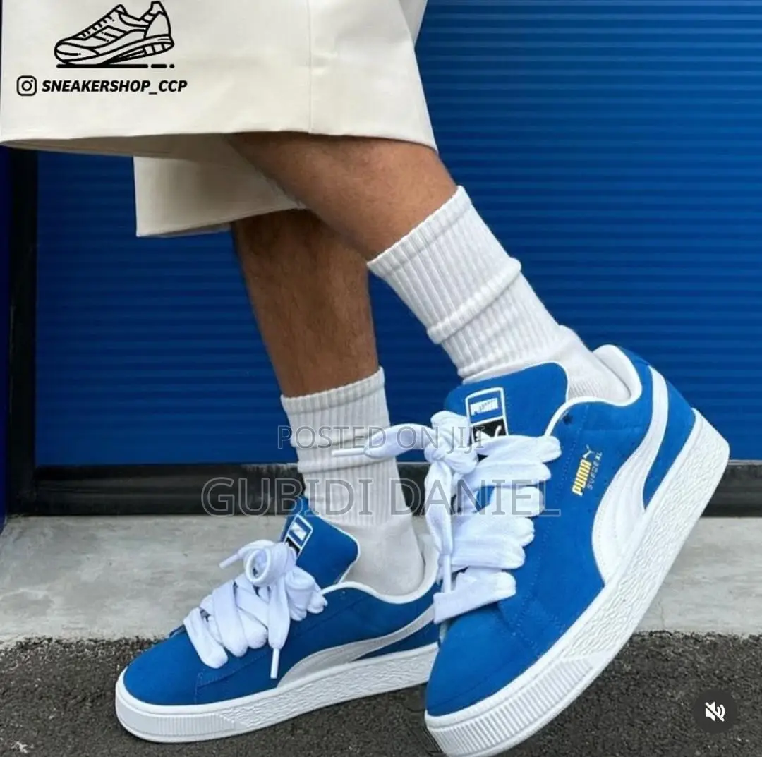 PUMA Suede XL in the 'Royal Blue / White, Red/White’