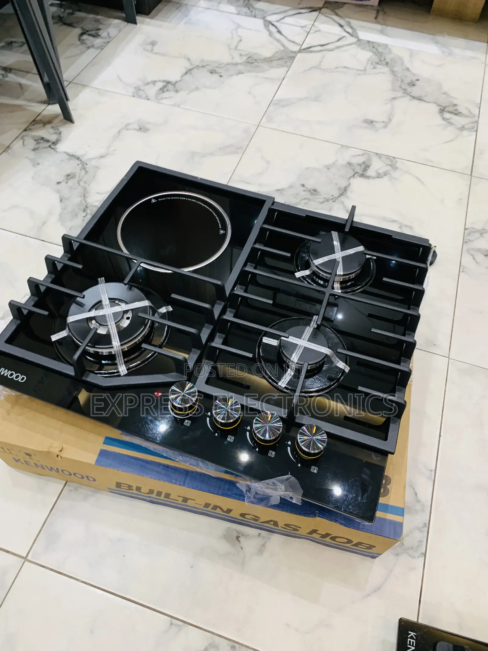 Zealous Sleek Kenwood 60cm 3+1 Built-in Cooker Gas Electric Combo Hob