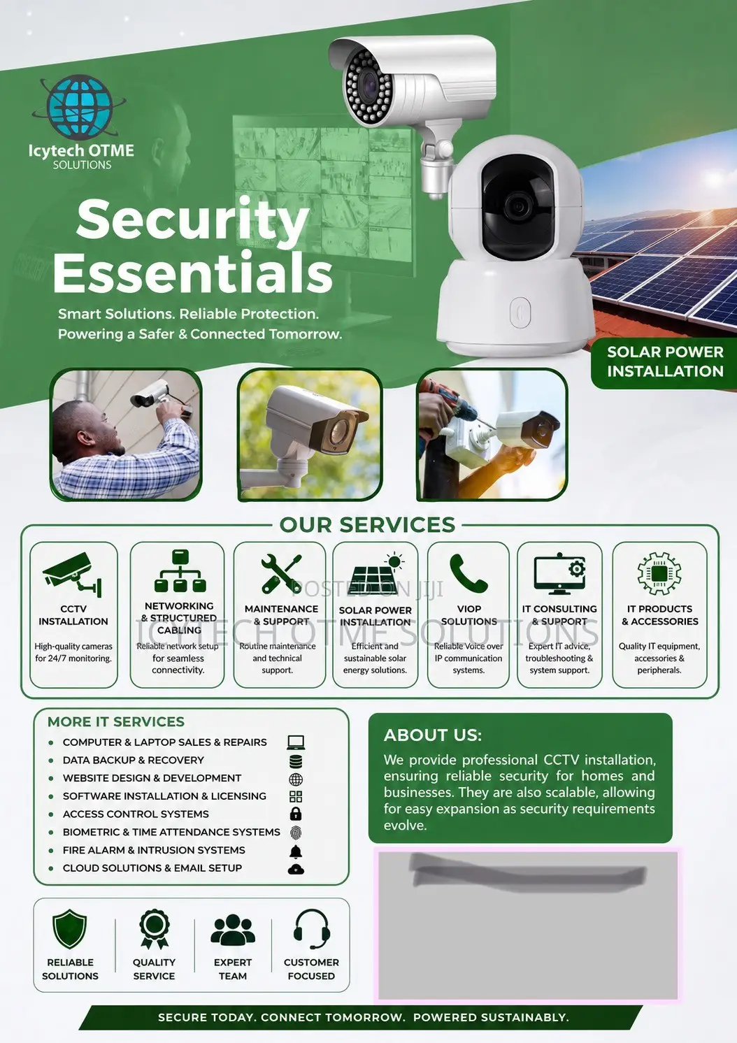Solar CCTV Surveillance Installation