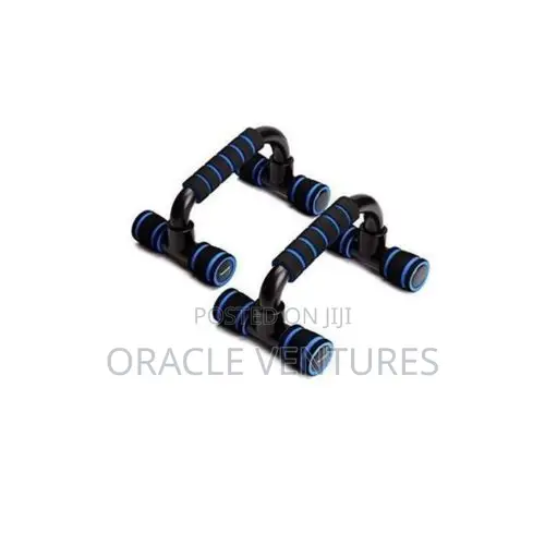 PowerGrip Push-Up Bars - Upper Body Training Support -Black