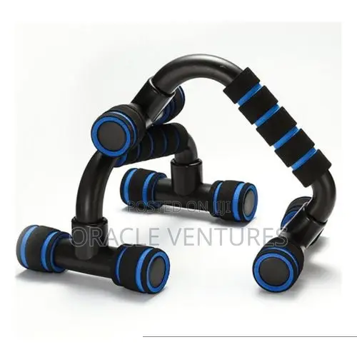 PowerGrip Push-Up Bars - Upper Body Training Support -Black