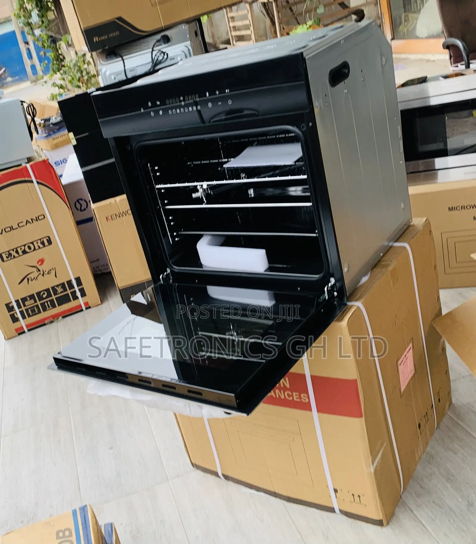 Shop Classic Inbuilt Electric Black Sliver Kenwood Oven