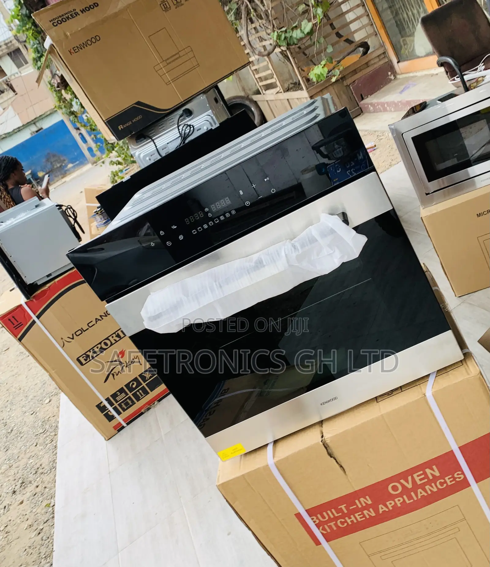 Get Accurate Inbuilt Black Sliver Kenwood Electric Oven