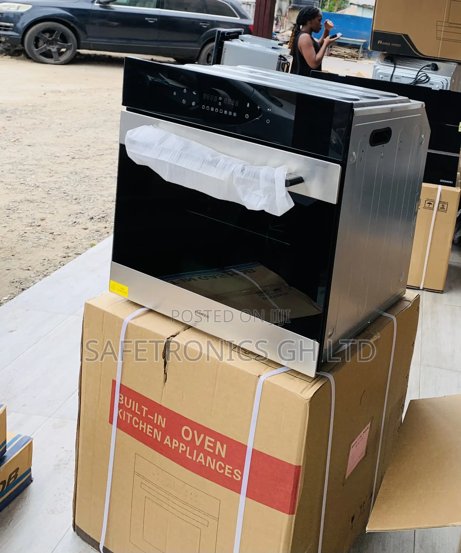Get Accurate Inbuilt Black Sliver Kenwood Electric Oven