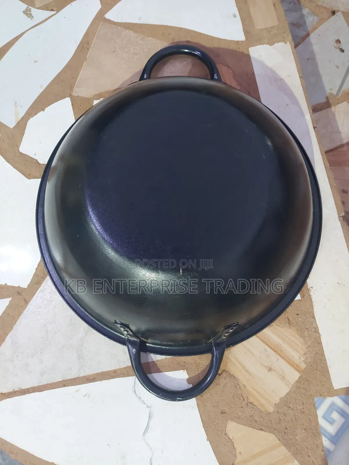 Kol Heavy-Duty Construction Steel Head Pan With Riveted Handles