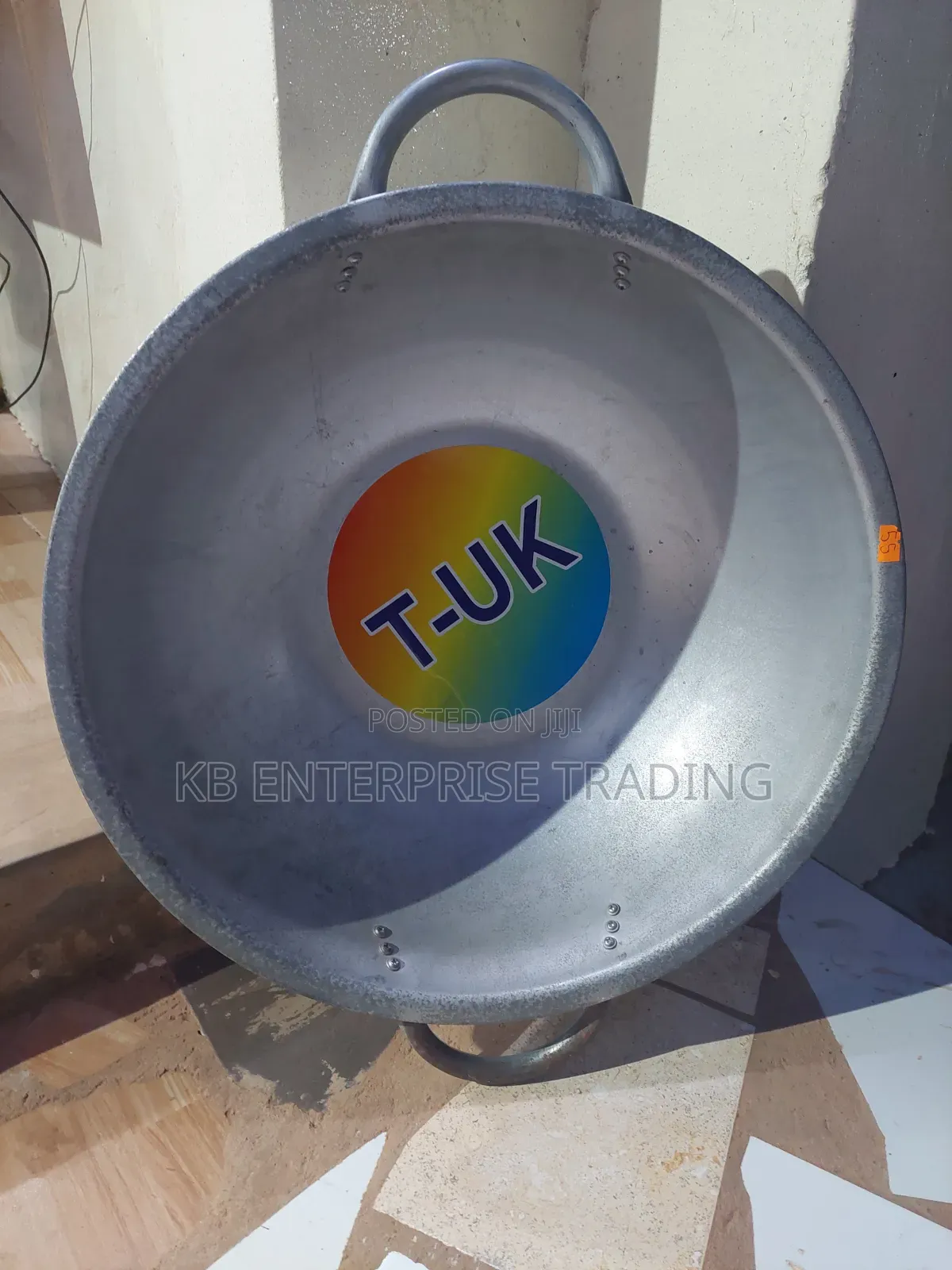 T-Uk Heavy-Duty Galvanized Steel Construction Head Pan