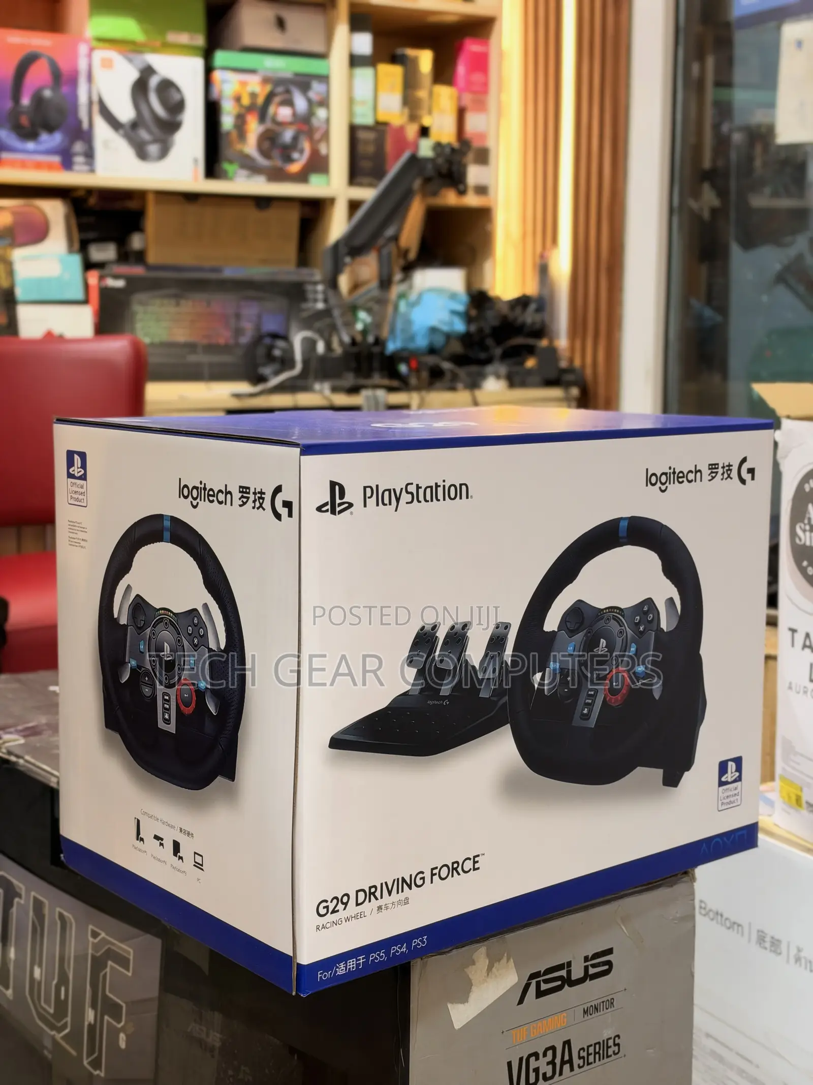 Logitech G29 Driving Force Racing Wheel for PS5 PS4 PS3