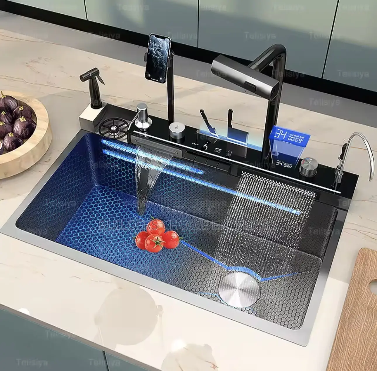 Waterfall Stainless Steel _Smart Kitchen Sink