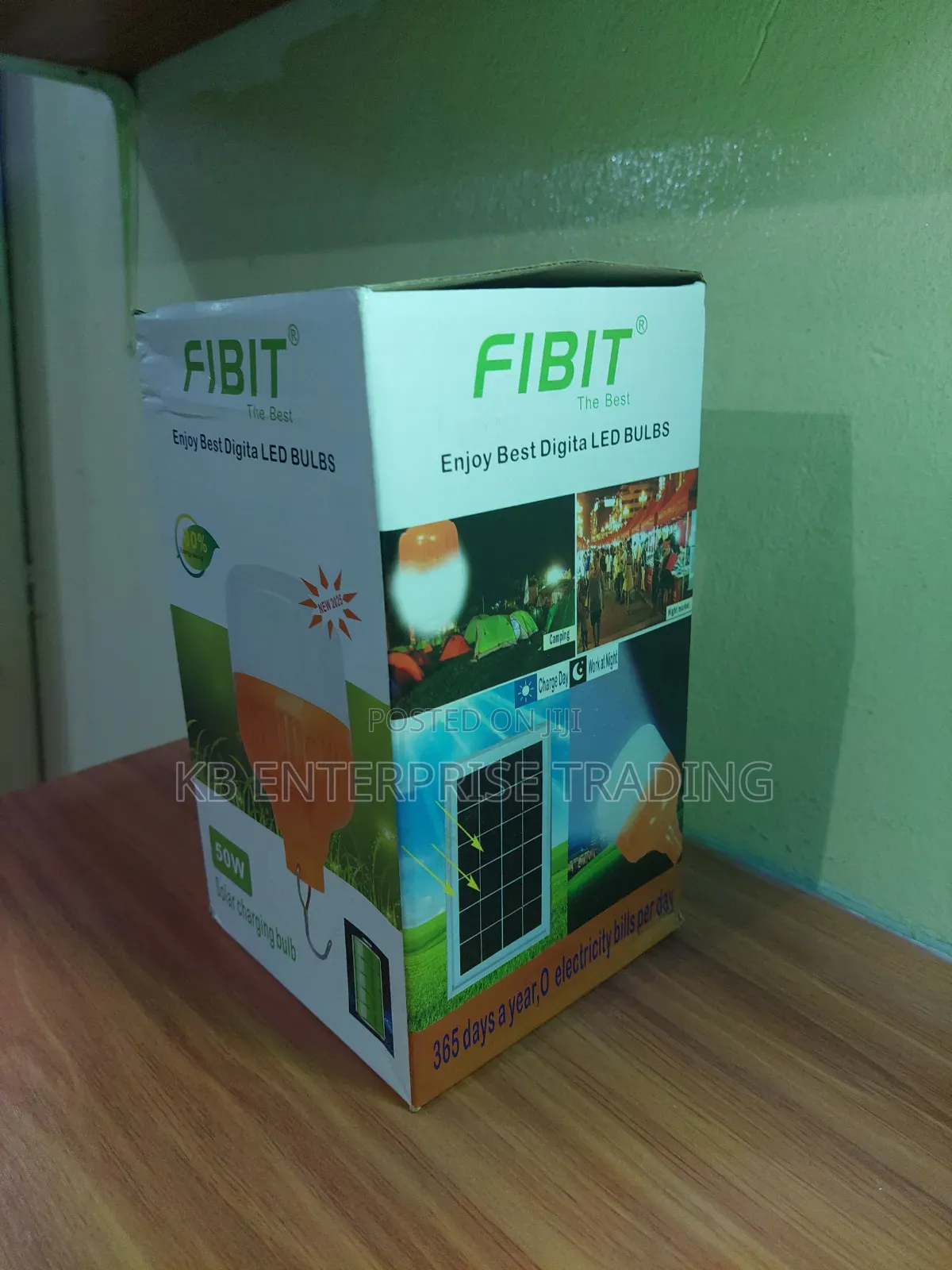 FIBIT 50W Solar Charging LED Bulb