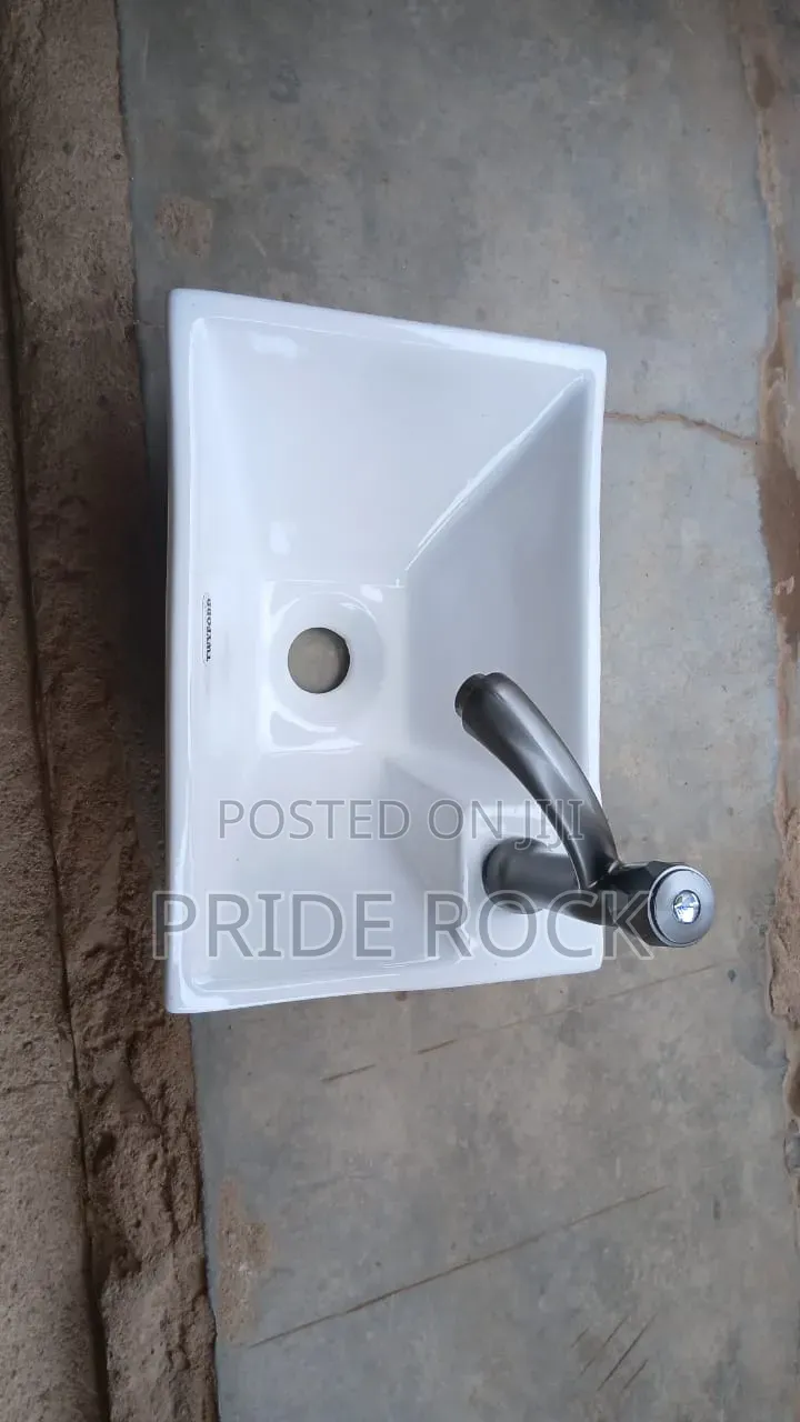 Small Size Basin With Tap Set