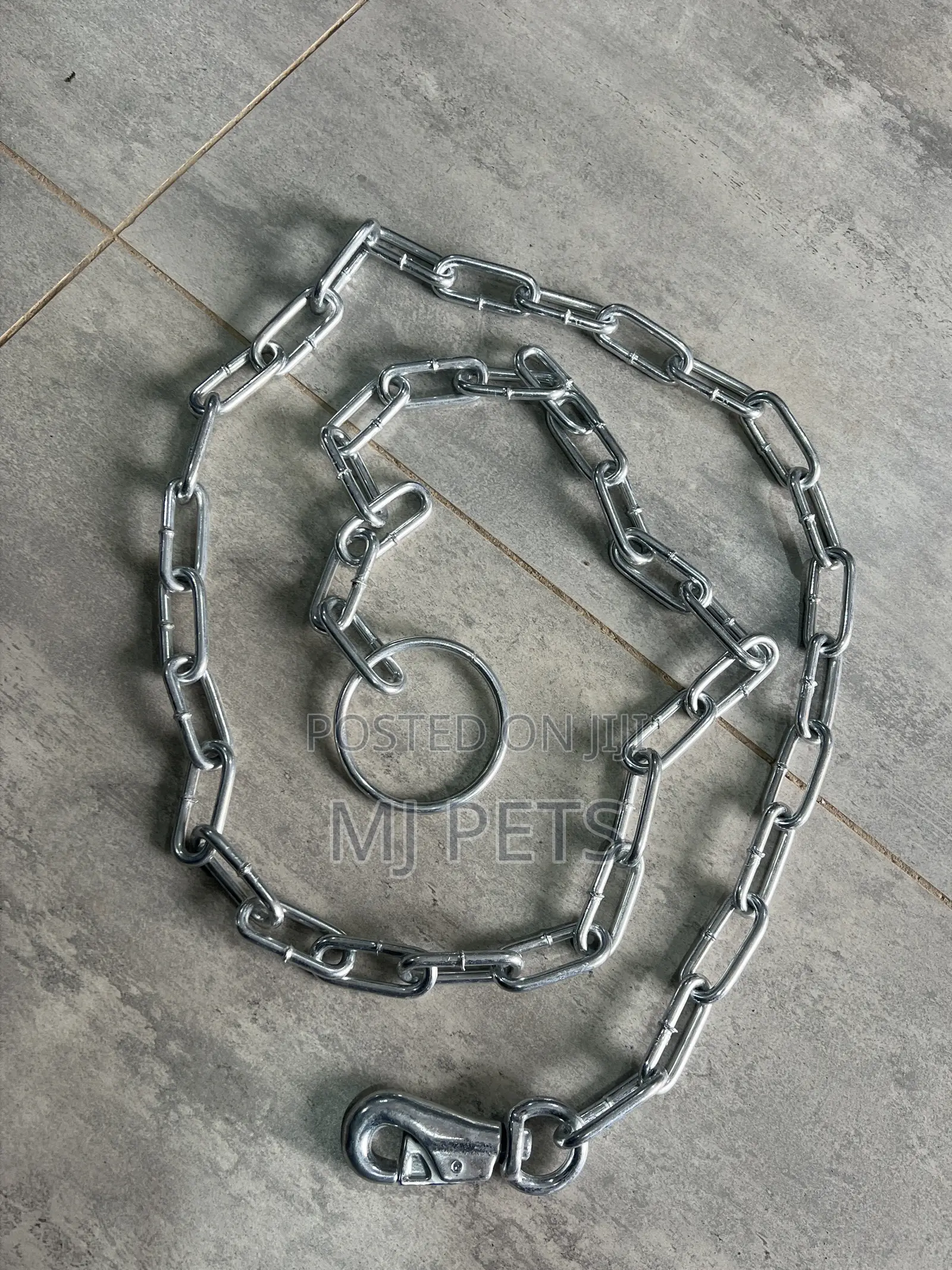 Ring Handle Pet Chain With Big Hook