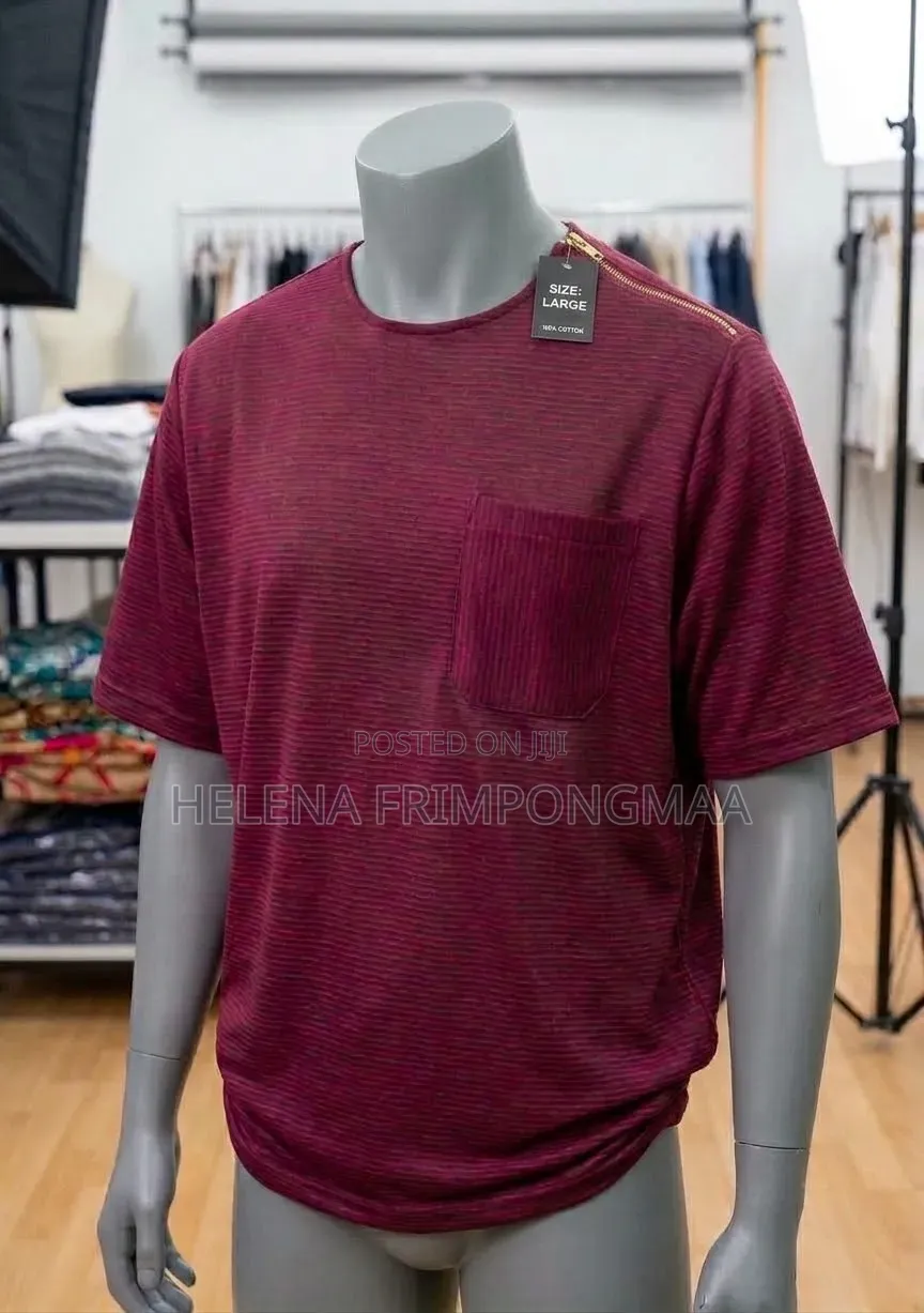 Wine Short Sleeve Men's Shirt