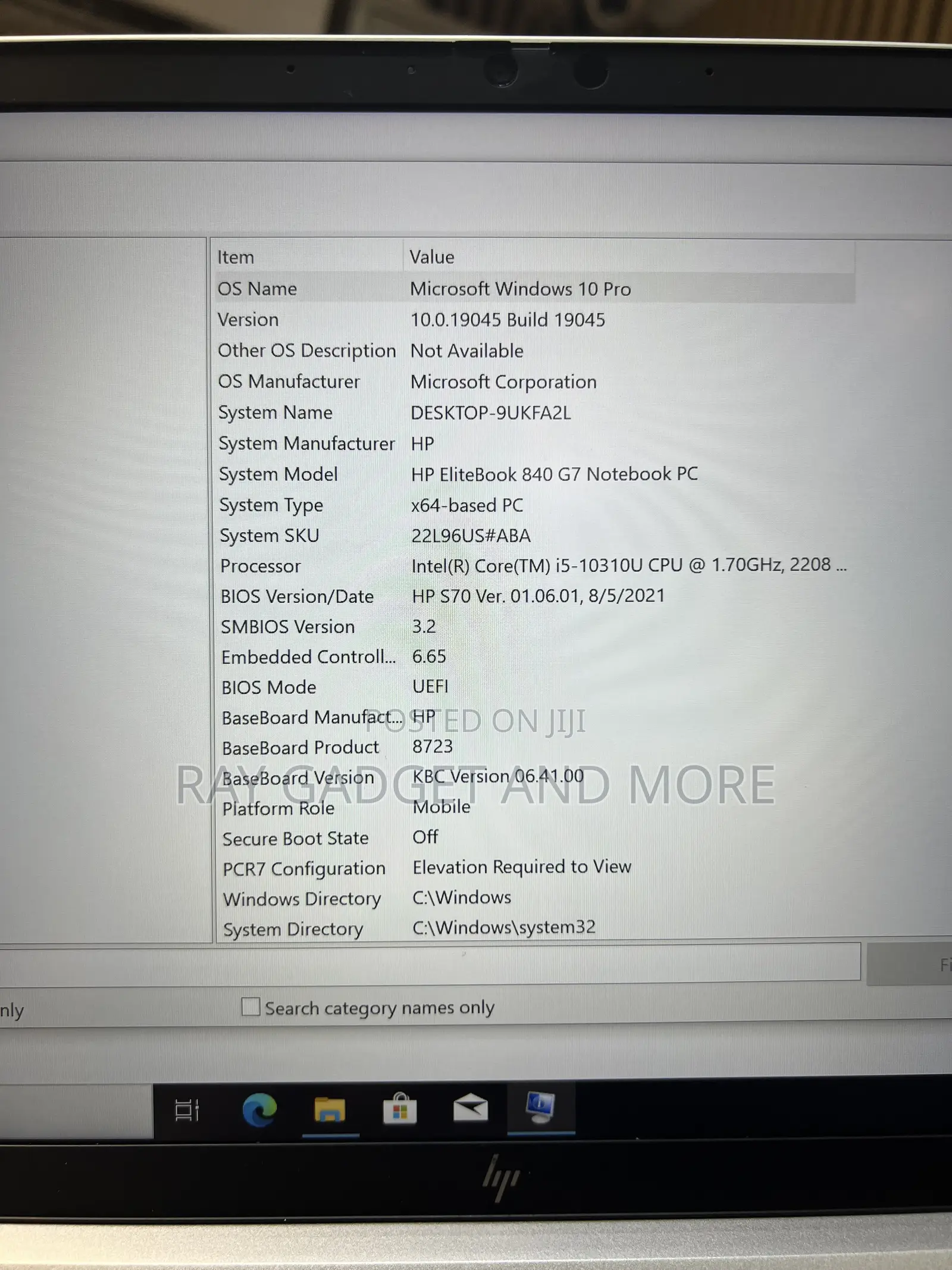 Laptop HP EliteBook 840 G7 8GB Intel Core i5 SSD 256GB
