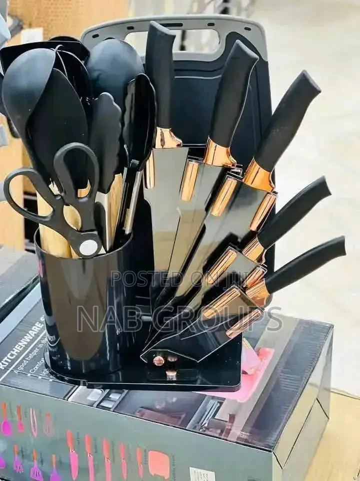 Silicone Utensils Set With Acrylic Stand