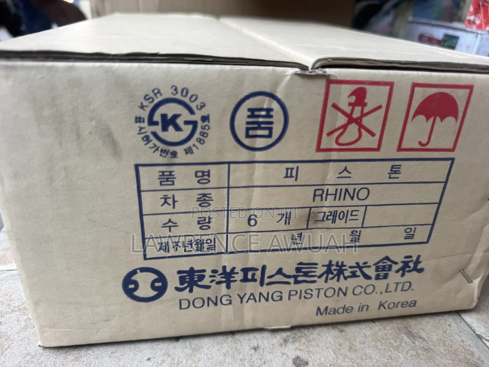 Kia Rhino Original Pistons From Korea Available