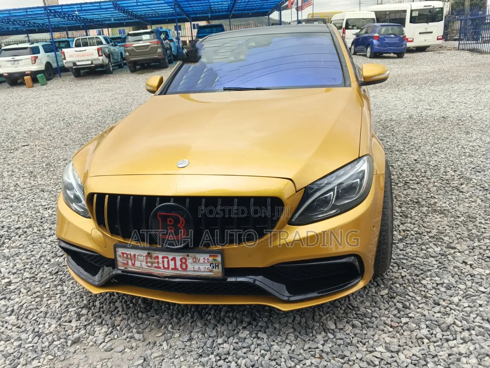 Mercedes-Benz C63 2013 Yellow