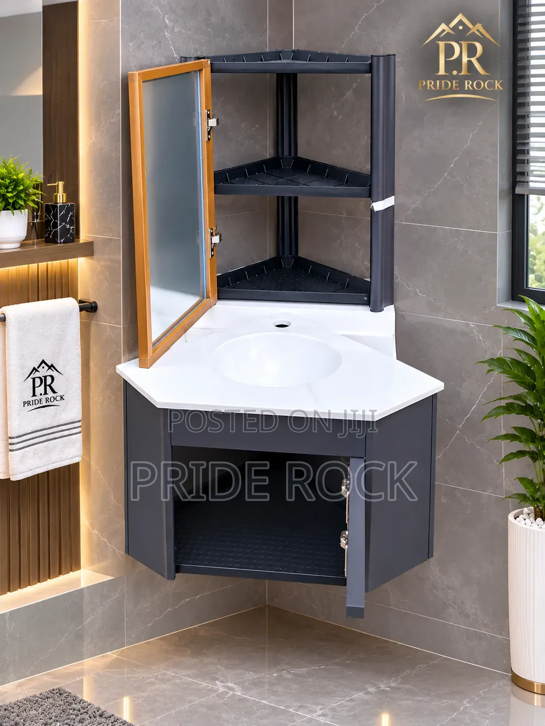 Small Corner Basin Set With Tap