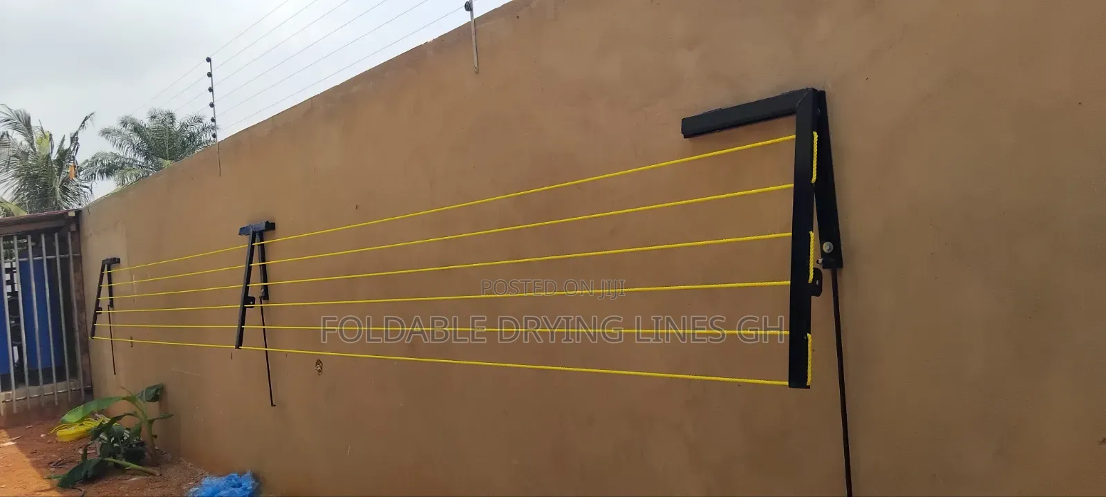 6 Ropes 3 Support Extended Arm Foldable Drying Line