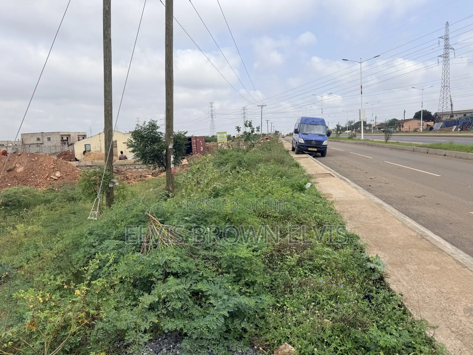 Main Motoway Roadside Land or Borteyman Roadside Land for Sale